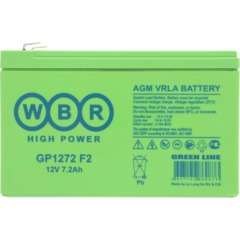 Батарея для ИБП WBR GP1272 F2 12В 7.2А.ч - фото 2