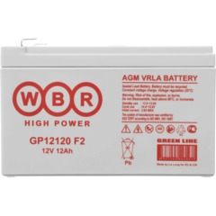 Батарея для ИБП WBR GP12120 F2 12В 12А.ч - фото 2