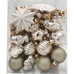 Игрушка новогодняя из полистирола, набор из 30 штук 6,8x16,5x13,7см 95126