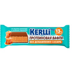 Батончик SOJ KERLLI вафельный со вкус соленой карамели без сах, 45гx16шт/уп