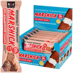 Батончик SOJ Маршмеллоу глазир протеин со вкус брауни  без сах, 30гx16шт/уп - фото 2