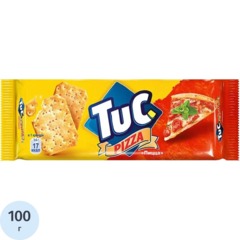 Крекер TUC со вкусом пиццы, 100гx24шт/уп