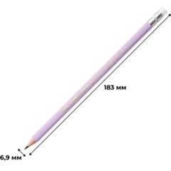 Карандаш Ч/Г BIC Evolution Pastel с ластиком, в асс,518306 - фото 9