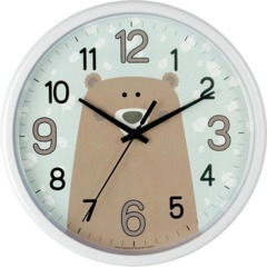 Часы настенные пластиковые, модель09, диам 225 мм, белый, 91910986
