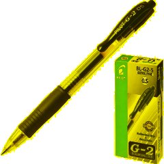 Ручка гелевая автомат. PILOT BL-G2-5 резин.манжет.черная 0,3мм  Япония - фото 2