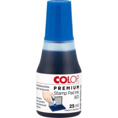 Краска штемпельная 801 Premium водно-глиц осн,син,25мл Colop пр-во Германия