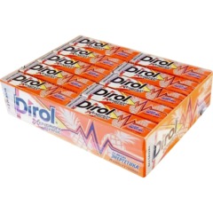 Жевательная резинка DIROL X ENERGY DRINK б/сах энерг и анан, 13,6гx30шт/уп