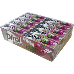 Жевательная резинка DIROL X SOUR Кислая Вишня б/сах вк вишни, 13,6гx30шт/уп