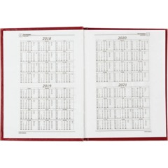 Ежедневник недатированный бордо,А6,105х140мм - фото 10