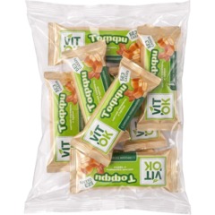 Конфеты VITok неглазированные Мягкая карамель и орехи Тоффи, 300г