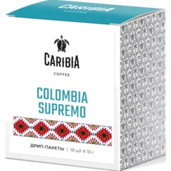Кофе в дрип-пакетах CARIBIA Arabica Colombia Supremo, 10х10г - фото 3