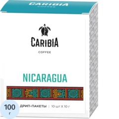 Кофе в дрип-пакетах CARIBIA Arabica NICARAGUA 10х10г 