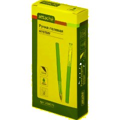 Ручка гелевая неавтомат. Attache Mystery синий,0,5мм,конусный наконеч - фото 5