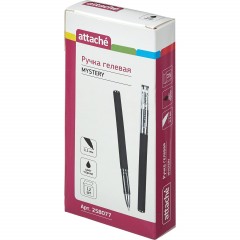 Ручка гелевая неавтомат. Attache Mystery  черный,0,5мм - фото 5