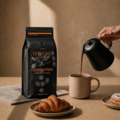 Кофе в зернах VELVESSO Crema Suprema Бразилия, 1кг - фото 4