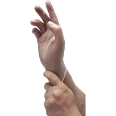 Перчатки виниловые одноразовые, н/о, прозр. SFM (M), 50п/уп 5гр.,ПС - фото 2