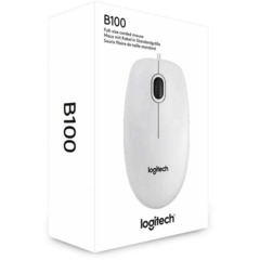 Мышь компьютерная Logitech (910-003360)Optical B100 White USB OEM - фото 6