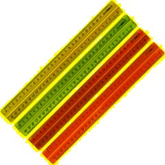 Линейка 30см Attache с держателем прозрачно-яркие цвета в ассорт ЛН42АЕ - фото 2