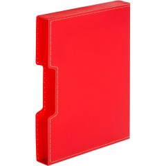 Папка файловая на 80 файлов в коробе красный - фото 2