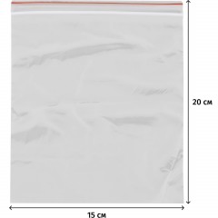 Пакет с замком (Zip Lock) 15 х 20 см, 35 мкм, 100 шт/уп Пакет с замком (Zip Lock) 15 х 20 см, 35 мкм, 100 шт/уп - фото 2