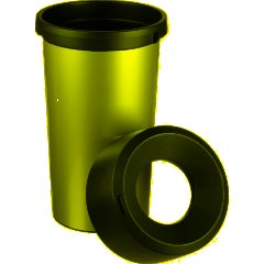 Контейнер для мусора (урна) 50 л кругл 38х73см крышка воронкообраз. VILEDA - фото 3