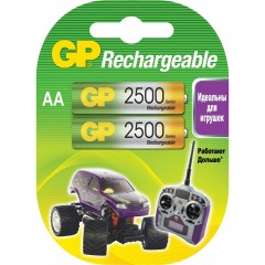 Аккумулятор GP 2500 series (min 2450mAh) АА/НR6 бл/2шт, 250AAHC-2DECRC2 Аккумулятор GP 2500 series (min 2450mAh) АА/НR6 бл/2шт, 250AAHC-2DECRC2 - фото 2