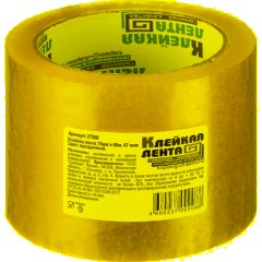 Клейкая лента упаковочная 75мм х 66м 47мкм прозрачная Россия - фото 2