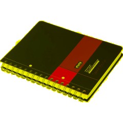 Бизнес-тетрадь SMARTBOOK А5 120л. клетка,спир,микроп,разд,карм,жел-оран - фото 4