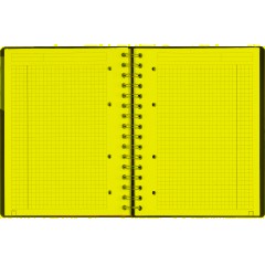 Бизнес-тетрадь SMARTBOOK А5 120л. клетка,спир,микроп,разд,карм,жел-оран - фото 7