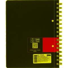 Бизнес-тетрадь SMARTBOOK А5 120л. клетка,спир,микроп,разд,карм,жел-оран - фото 11