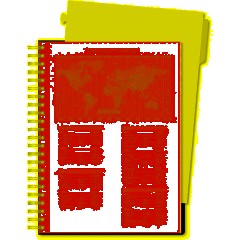 Бизнес-тетрадь SMARTBOOK А4 120л. клетка,спир,микроп,разд,карм,сер-бирюз - фото 2