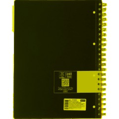 Бизнес-тетрадь SMARTBOOK А4 120л. клетка,спир,микроп,разд,карм,сер-бирюз - фото 12