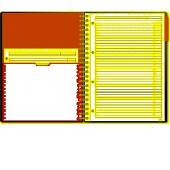 Бизнес-тетрадь SMARTBOOK А4 120л. линейка,спир,микроп,разд,карм,жел-зел - фото 2