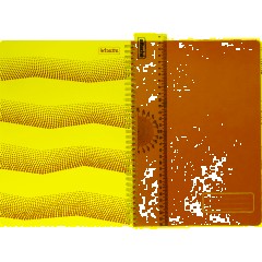 Бизнес-тетрадь WAVES А4 100л. ATTACHE клет,спир,пласт,заклад,цв.оранжевый - фото 5