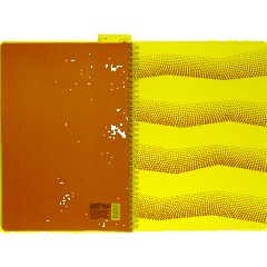 Бизнес-тетрадь WAVES А4 100л. ATTACHE клет,спир,пласт,заклад,цв.оранжевый - фото 8