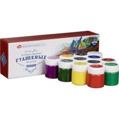Гуашь МАСТЕР-КЛАСС 12 цв., банка 40мл 1741010 - фото 2