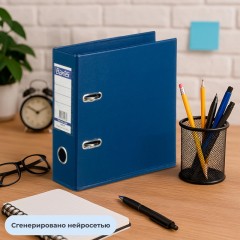 Папка-регистратор формат А5,верт,70мм,т-синий,ПБП2,карм.кор Папка-регистратор формат А5,верт,70мм,т-синий,ПБП2,карм.кор - фото 8