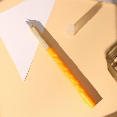 Нож канцелярский Attache Selection с перовым лезвием, цв.желтый Нож канцелярский Attache Selection с перовым лезвием, цв.желтый - фото 11
