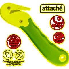 Нож канцелярский Attache для вскрытия упаковочных материалов, цв.синий - фото 2