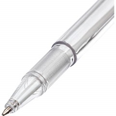 Ручка шариковая на подставке на липучке 8863 черная - фото 3