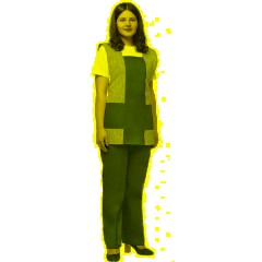 Костюм жен (фартук, бр) у08 син 88-92/170-176 - фото 3