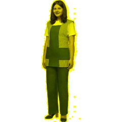 Костюм жен (фартук, бр) у08 син 88-92/170-176 - фото 4