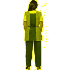 Костюм жен (фартук, бр) у08 син 88-92/170-176 - фото 5