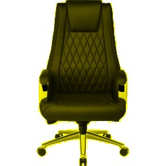 Кресло BN_Jl_Руководителя Echair-518 ML кожа черная, хром - фото 2