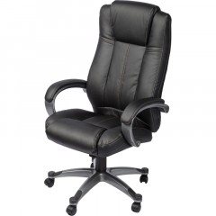 Кресло BN_Dp_Руководителя EChair-604 RT рецикл.кожа черная, Кресло BN_Dp_Руководителя EChair-604 RT рецикл.кожа черная, - фото 2