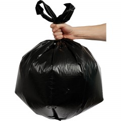 Мешки для мусора ПВД 60л 25мкм 30шт/рул черн 60x90см с ручками Luscan Мешки для мусора ПВД 60л 25мкм 30шт/рул черн 60x90см с ручками Luscan - фото 3