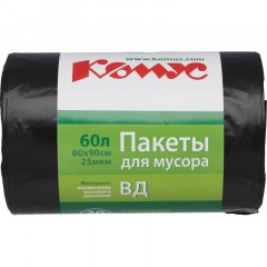 Мешки для мусора ПВД 60л 25мкм 30шт/рул черн 60x90см Luscan/Комус с ручками Мешки для мусора ПВД 60л 25мкм 30шт/рул черн 60x90см Luscan/Комус с ручками - фото 6