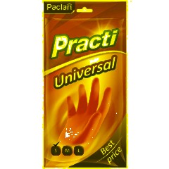 Перчатки резиновые PACLAN Practi латекс желтые р-р S 407896/4078964 - фото 4