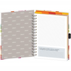 Бизнес-тетрадь Emotion,А5,150л.,148х20., 5 раз, рез под руч, кл+лин,0003 Бизнес-тетрадь Emotion,А5,150л.,148х20., 5 раз, рез под руч, кл+лин,0003 - фото 4