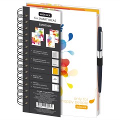 Бизнес-тетрадь Emotion,А5,150л.,148х20., 5 раз, рез под руч, кл+лин,0003 Бизнес-тетрадь Emotion,А5,150л.,148х20., 5 раз, рез под руч, кл+лин,0003 - фото 8